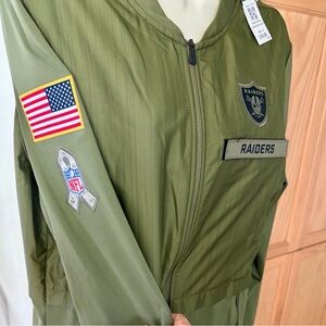 NIKE NFL RAIDERS Salute to Service Hybrid Jacket.